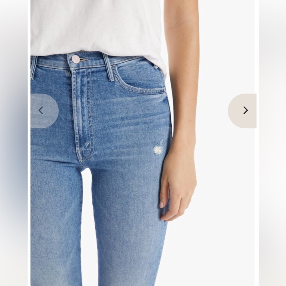MOTHER DENIM The Hustler Ankle Fray Jeans in Understudy - Picture 5 of 14